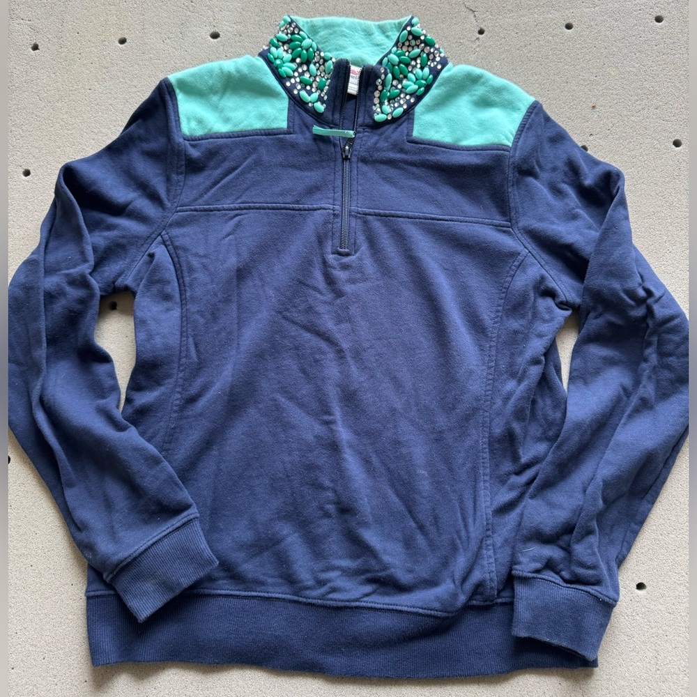 Vineyard vines bejeweled quarter zip